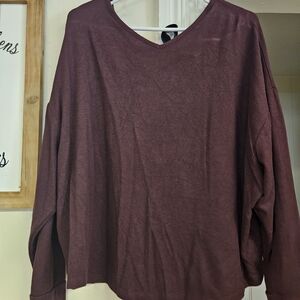 Maurices Deep Red Knit Top